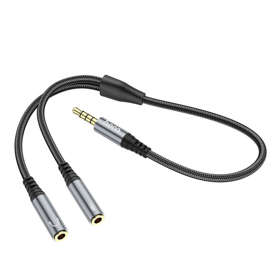 Hoco UPA21 2-v-1 AUX audio kábel – rozbočovač 3,5 mm jack