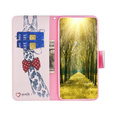 Klapkové puzdro pre Samsung Galaxy S23 FE, Wallet, Giraffe ružové