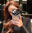 Fashion Obal na mobil pre iPhone 13, fialové