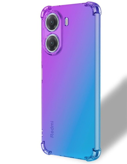 Puzdro pre Xiaomi Poco X7 Pro 5G, Gradient Dropproof, Fialová / modrá