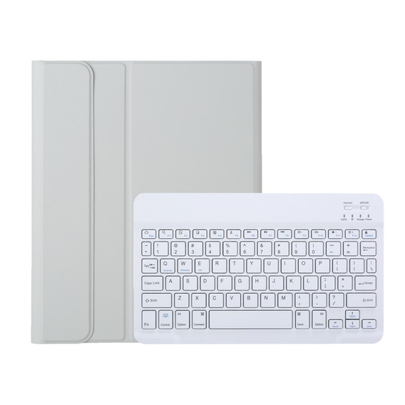 Puzdro s bluetooth klávesnicou pre iPad 11" 2025 A16 (11 gen.) / iPad 10.9" 2022 (10 gen.), sivé