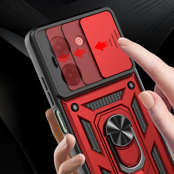 Obal na mobil pre Xiaomi Redmi A5, CamShield Slide, červené