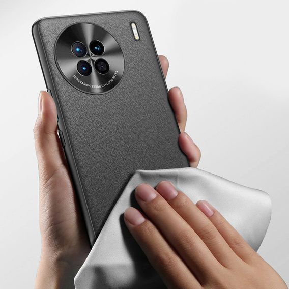 Kožené puzdro pre Vivo X90 Pro 5G, leather hybrid, čierne