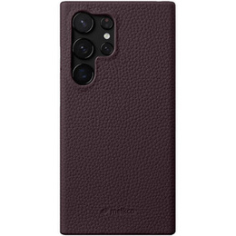 Puzdro MELKCO pre Samsung Galaxy S24 Ultra, kožené, fialové