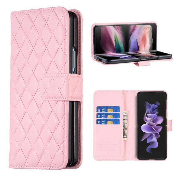 Klapkové puzdro pre Samsung Galaxy Z Fold6 5G, Wallet, BINFEN COLOR, ružové