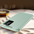 Flipové puzdro pre Samsung Galaxy S25 Edge, Smart View Wallet, zelený