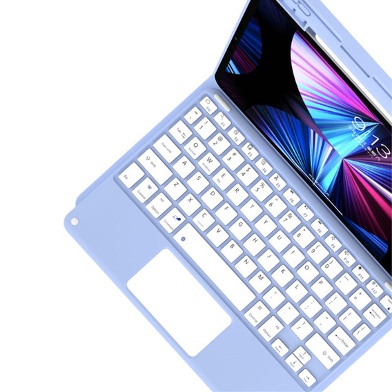 Puzdro + klávesnica iPad Air 10.9 4 2020 / 5 2022, Touchpad, modré