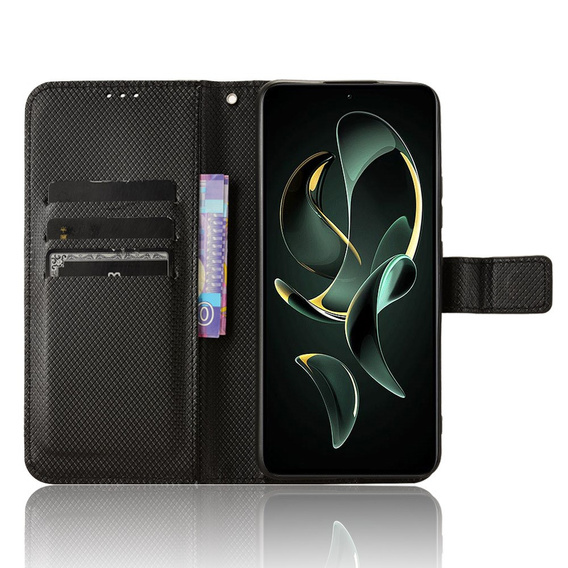 Flipové puzdro pre Xiaomi 13T / 13T Pro / Redmi K60 Ultra, Smart Magnet, čierna