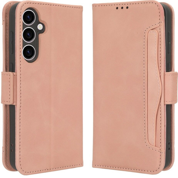 Klapkové puzdro pre Samsung Galaxy S23 FE, Card Slot, ružové