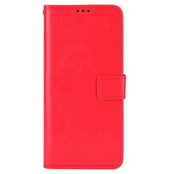 Klapkové puzdro pre Motorola Moto G85, Crazy Horse Wallet, červené