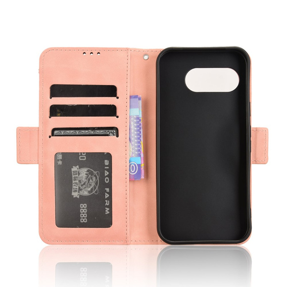 Klapkové puzdro pre Google Pixel 9A, Card Slot, ružové