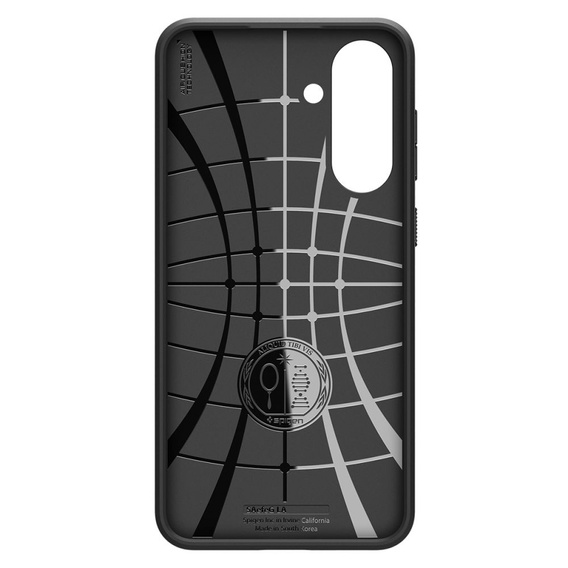 Puzdro Spigen pre Samsung Galaxy A56 5G, Liquid Air, čierne + tvrdené sklo 9H