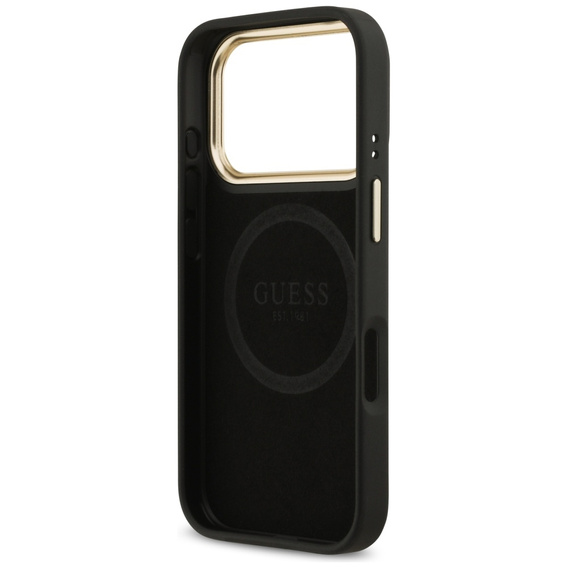 Puzdro GUESS 4G Logo Plate MagSafe pre iPhone 17 Pro