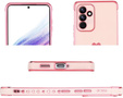 Puzdro pre Samsung Galaxy A35 5G, Electro heart, ružové rose gold + Full Glue Ceramic Glass