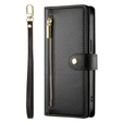 Klapkové puzdro pre Samsung Galaxy A56 5G, Wallet Zipper Pocket, čierne