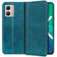 Flipové puzdro pre Motorola Moto G53 / G23 / G13, Split Leather, zelený