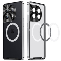 Ochranné puzdro na fotoaparát pre OnePlus 12 5G, CamShield MagSafe, priehľadný / strieborný