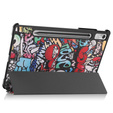 Puzdro pre Lenovo Tab P11 Pro Gen 2 TB132FU TB132XU 11.2", s chlopňou, graffiti