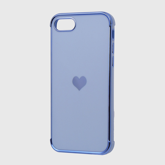 Obal na mobil pre iPhone 7/8/SE 2020/SE 2022, Electro heart, modré