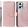 Klapkové puzdro pre Xiaomi Redmi Note 12 4G, Mandala, ružové rose gold