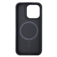 Puzdro pre iPhone 15 Pro, Aramid Fiber Cover, čierne
