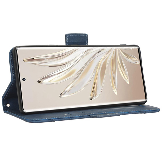 Klapkové puzdro pre Honor 70 5G, Card Slot, tmavomodré