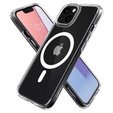 Puzdro MagSafe Spigen pre iPhone 13 Mini, Ultra Hybrid, biele + tvrdené sklo 9H
