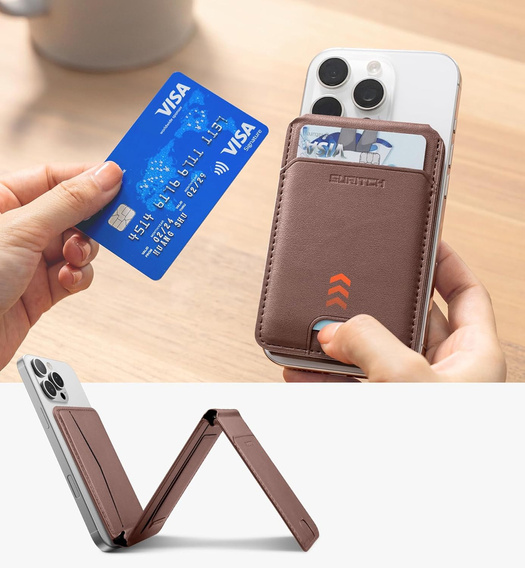 Magnetická peňaženka so stojanom a funkciou NFC SURITCH pre iPhone 16 Pro