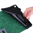 Puzdro pre Lenovo Tab M11, Classic, s priestorom pre stylus, zelený
