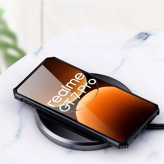 Obal na mobil pre Realme GT 7 Pro, AntiDrop Hybrid, čierne