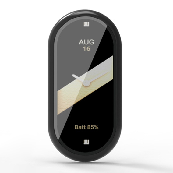 Puzdro 2v1 + tvrdené sklo pre Xiaomi Smart Band 10 / 9 / 8, čierne