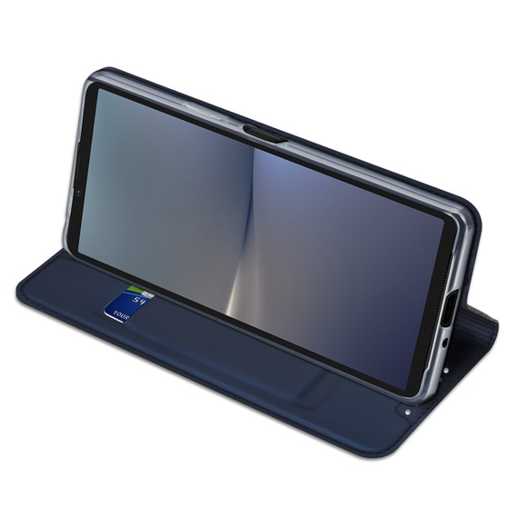 Dux Ducis Obal na mobil pre Sony Xperia 10 VI, Skinpro, tmavomodré