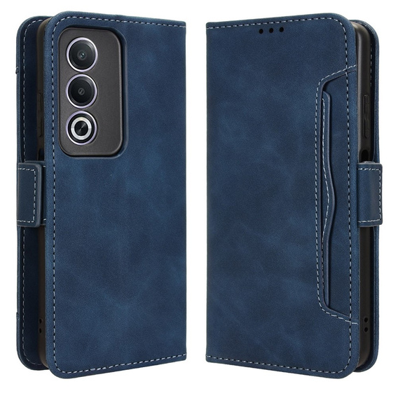 Klapkové puzdro pre Oppo A80, Card Slot, tmavomodré