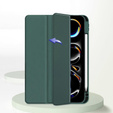 Puzdro pre Apple iPad Pro 13" 7 gen. 2024 (A2925, Smartcase Hybrid, so slotom na stylus, zelený