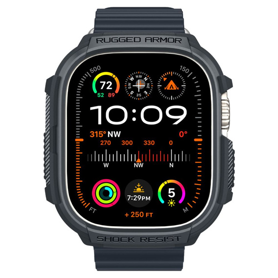Puzdro Spigen Rugged Armor Dark Gray pre Apple Watch Ultra 1 / 2 (49 mm)