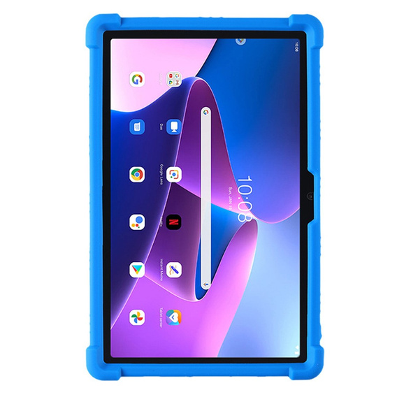 Silikón puzdro pre Lenovo Tab M10 Plus 10.6 Gen 3 TB-125F TB-128F, Impact, pancierovaný, tmavomodré