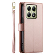 Klapkové puzdro pre Xiaomi 14T, Wallet Zipper Pocket, ružové