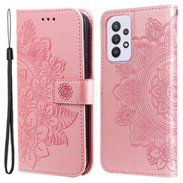 Klapkové puzdro pre Samsung Galaxy A33 5G, Mandala Flower, ružové rose gold