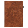 Puzdro s chlopňou pre Xiaomi Redmi Pad SE 11", flower, hnedé