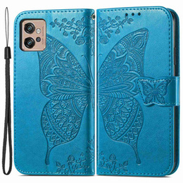 Klapkové puzdro pre Motorola Moto G32, Butterfly, modré