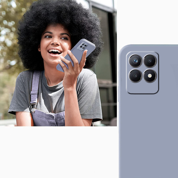Obal na mobil pre Realme 8i, Silicone Lite, levanduľové