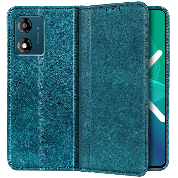 Flipové puzdro pre Motorola Moto E13, Split Leather, zelený