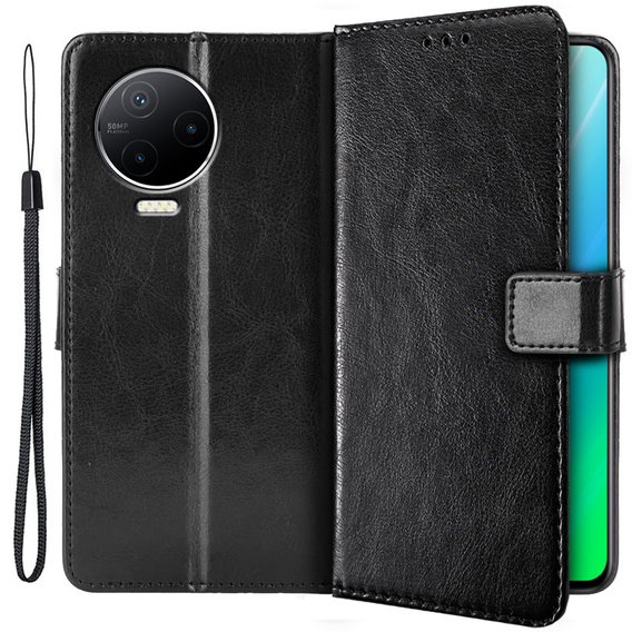 Klapkové puzdro pre Infinix Note 12 2023, Wallet, čierne