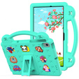 Detské puzdro pre Lenovo M10 X306 2 Gen / M10 Plus TB-X606 10.3 / Samsung Tab A 10.1 T510/515 / K10 X6C6, Cute Patterns, so stojanom, zelený