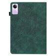 Puzdro s chlopňou pre Xiaomi Redmi Pad SE 11", flower, zelený