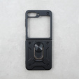 Pancierované obal na mobil pre Samsung Galaxy Z Flip5 5G, Nox Case Ring, čierne