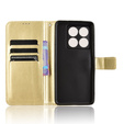 Klapkové puzdro pre Xiaomi 14T, Crazy Horse Wallet, zlaté