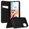 Puzdro pre Realme C67 4G, Smart Magnet, čierne + sklo 9H