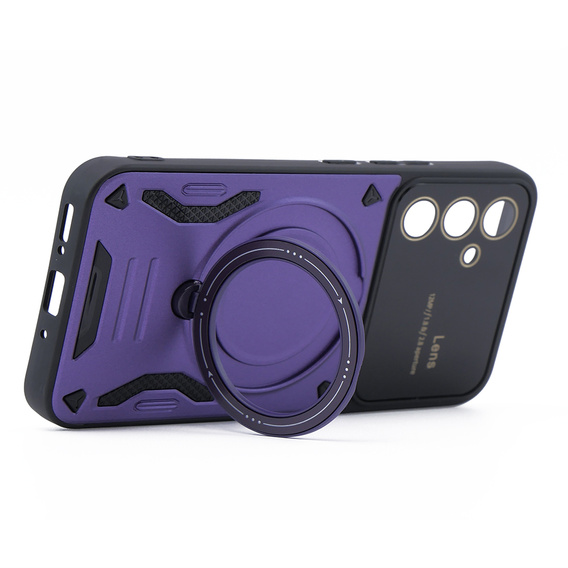 Pancierované puzdro pre Samsung Galaxy A54 5G, CamShield MagSafe, fialové