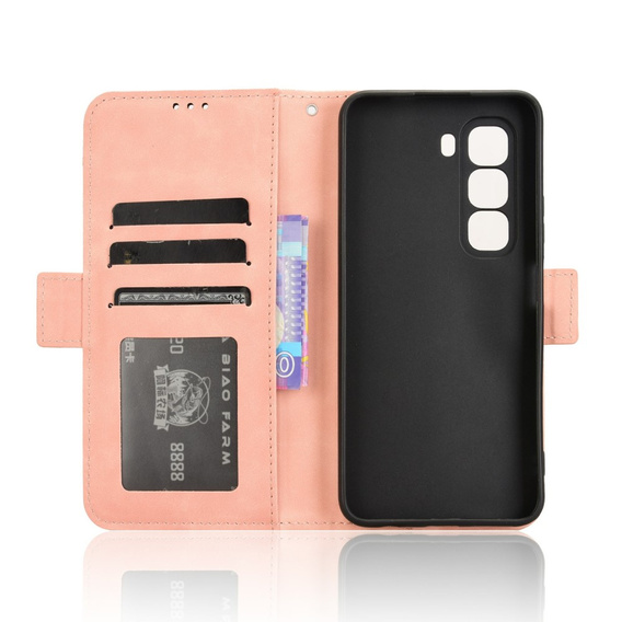 Klapkové puzdro pre Infinix Hot 50 Pro+ 4G, Card Slot, ružové